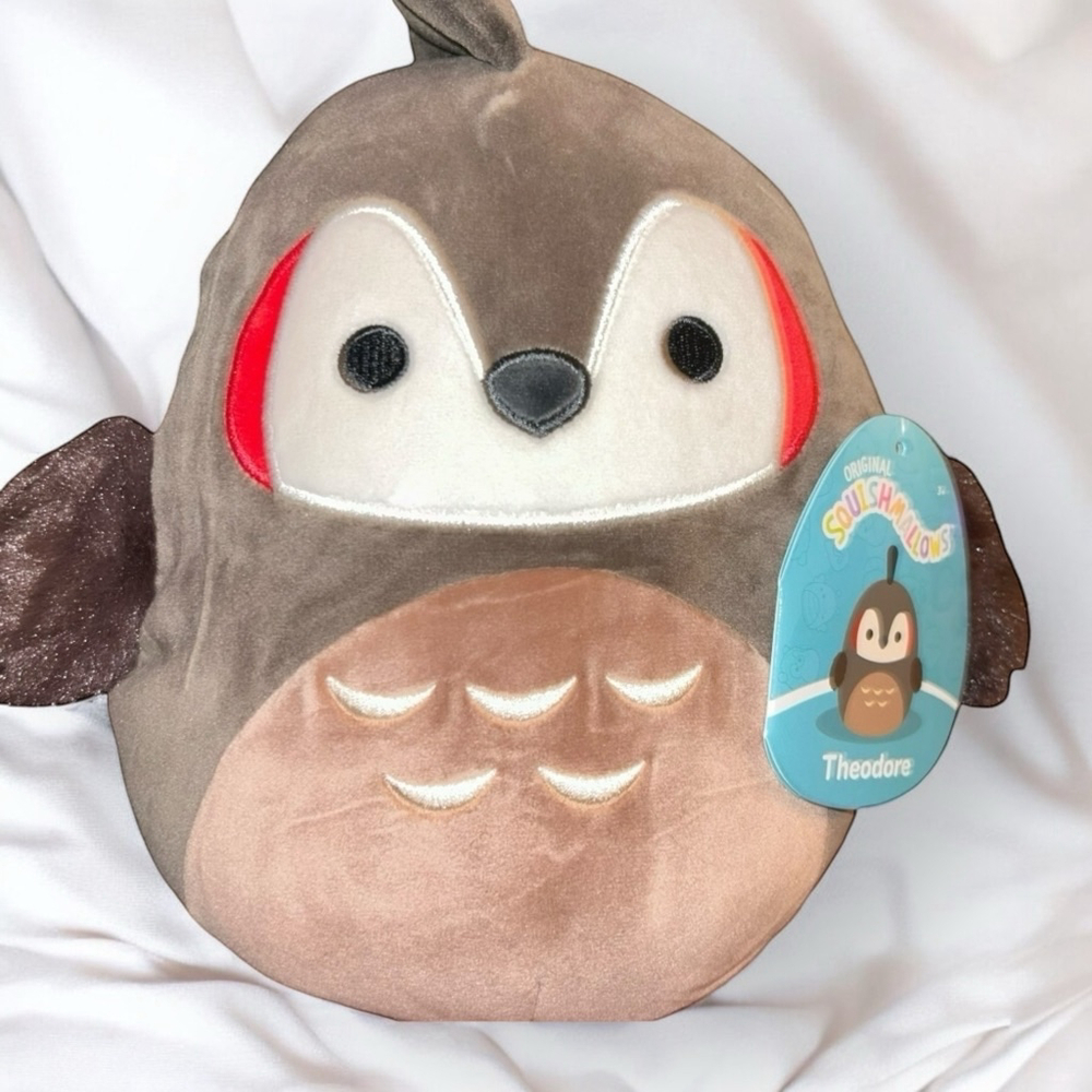 8-inch Theodore the Roadrunner Bird Unisex Jazwares Plush Toy Squishmallows